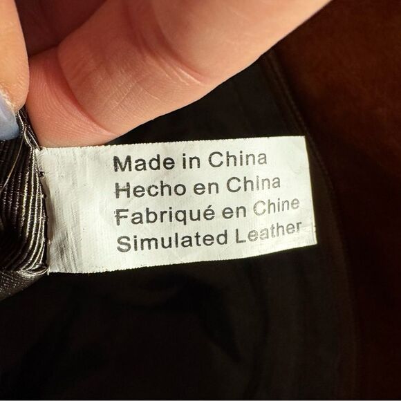 Victor Alfaro Brown Handbag with Crossbody Strap - Picture 10 of 10